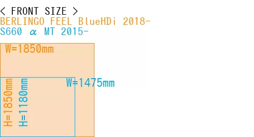 #BERLINGO FEEL BlueHDi 2018- + S660 α MT 2015-